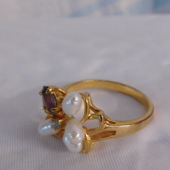 Ladies Fresh Water Pearls - Ring - Picture 3 of 4